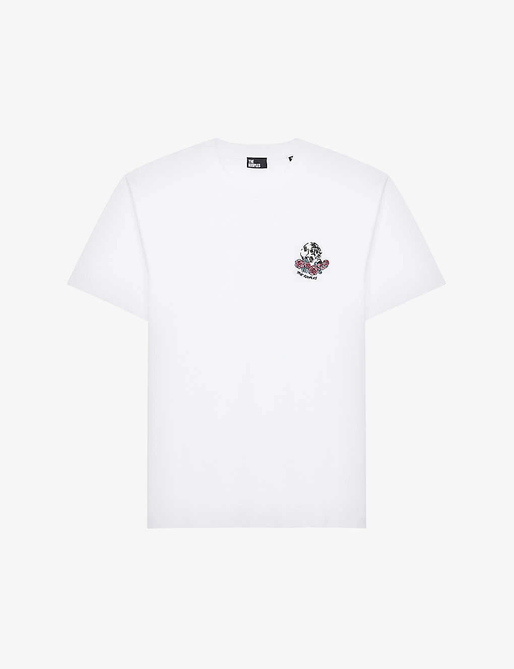 THE KOOPLES Vintage-skull Embroidery Cotton-jersey T-shirt 3 THE KOOPLES Vintage-skull Embroidery Cotton-jersey T-shirt