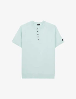 THE KOOPLES Logo-tab Button-fastened Woven Top