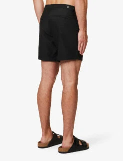 Sunspel Mid-rise Recycled-polyester Swim Shorts -Gentlemen Style Shop R04181933 BLACK ALT03