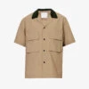 Sacai Taffeta Flap-pocket Boxy-fit Shell Shirt 2 Sacai Taffeta Flap-pocket Boxy-fit Shell Shirt -Gentlemen Style Shop R04182042 BEIGE M