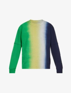 Sacai Tie-dye Crewneck Cotton-jersey T-shirt