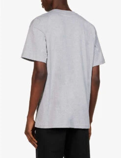 Jacquemus Le T-shirt Logo-print Organic Cotton-jersey T-shirt -Gentlemen Style Shop R04182862 GREY ALT03