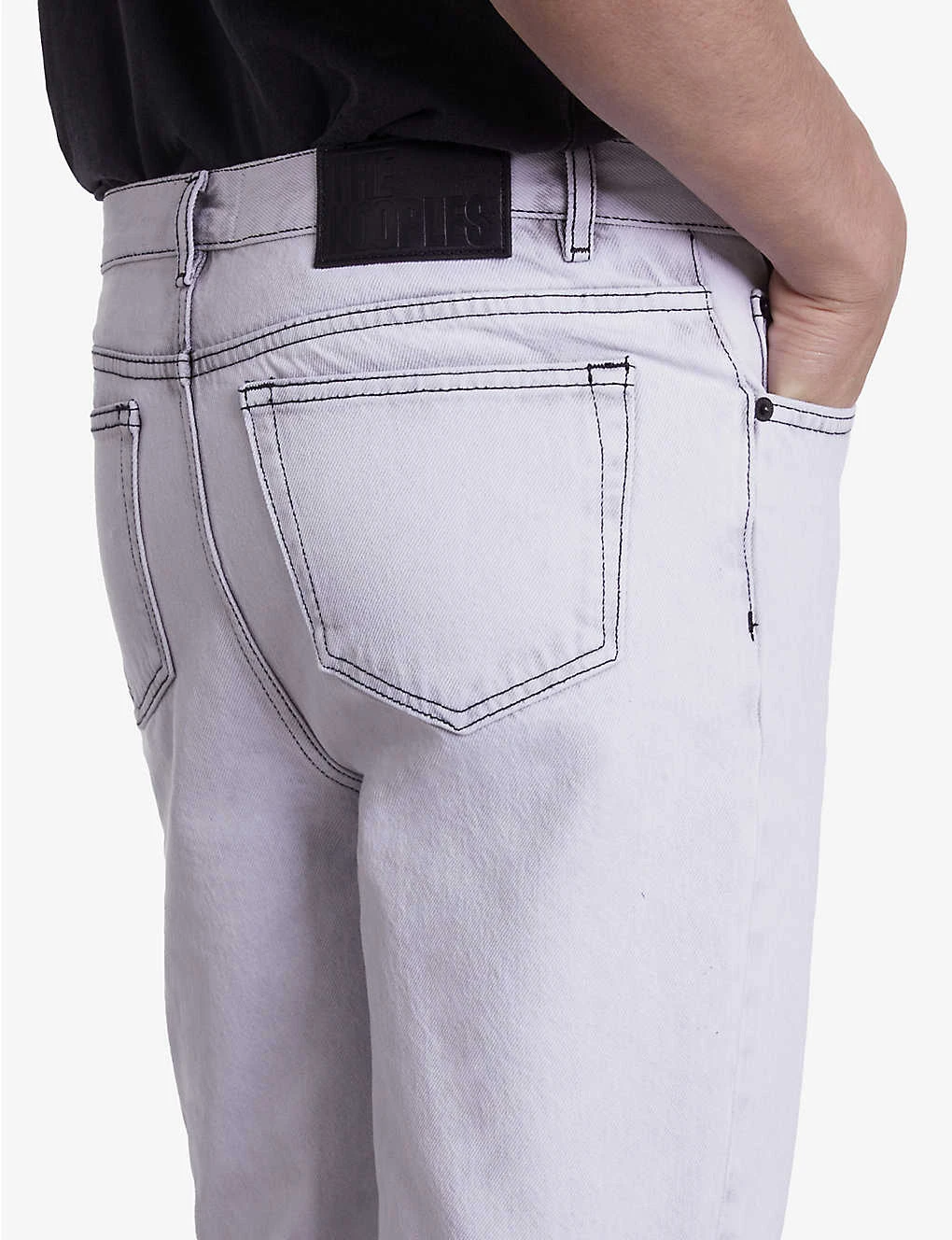 THE KOOPLES Bleached Straight-fit Cotton Jeans 7 THE KOOPLES Bleached Straight-fit Cotton Jeans - Image 5