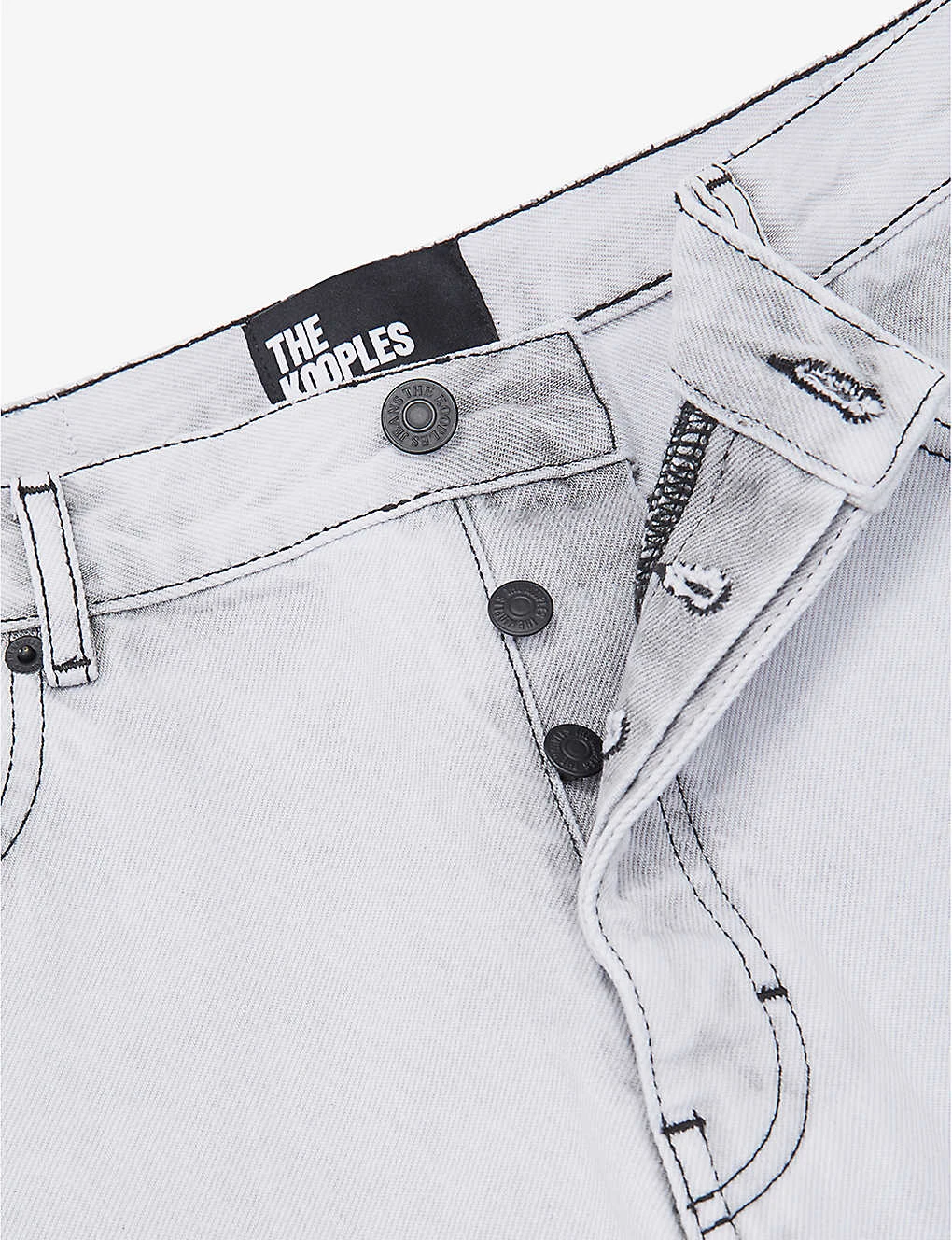 THE KOOPLES Bleached Straight-fit Cotton Jeans 8 THE KOOPLES Bleached Straight-fit Cotton Jeans - Image 6