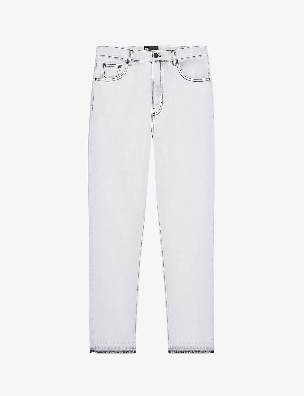 THE KOOPLES Bleached Straight-fit Cotton Jeans 3 THE KOOPLES Bleached Straight-fit Cotton Jeans