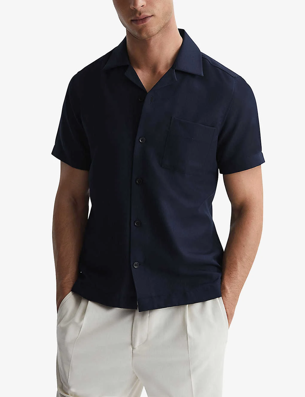 Reiss Tokyo Patch-pocket Regular-fit Woven Shirt 5 Reiss Tokyo Patch-pocket Regular-fit Woven Shirt - Image 3