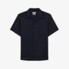 Reiss Tokyo Patch-pocket Regular-fit Woven Shirt 2 Reiss Tokyo Patch-pocket Regular-fit Woven Shirt -Gentlemen Style Shop R04184283 NAVY M