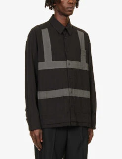 Harness Straight-point Collar Cotton Shirt 10 Harness Straight-point Collar Cotton Shirt -Gentlemen Style Shop R04185202 BLACKDARKGREY ALT02