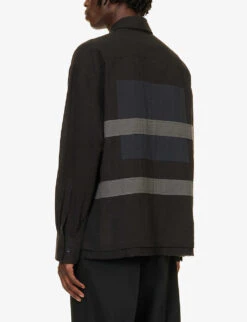 Harness Straight-point Collar Cotton Shirt 11 Harness Straight-point Collar Cotton Shirt -Gentlemen Style Shop R04185202 BLACKDARKGREY ALT03