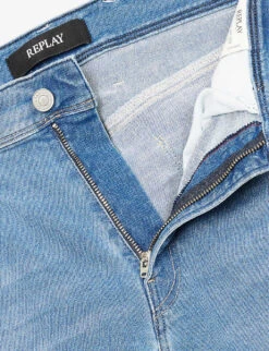 Replay Anbass Hyperflex Tapered-leg Slim-fit Stretch-denim Jeans -Gentlemen Style Shop R04186399 MEDIUMBLUE ALT06