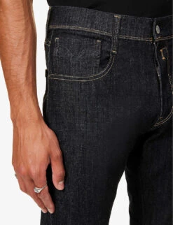 Replay Anbass Regular-fit Tapered-leg Stretch-denim Jeans 14 Replay Anbass Regular-fit Tapered-leg Stretch-denim Jeans -Gentlemen Style Shop R04186400 HAVANA ALT05
