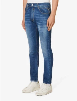 Replay Micky M Tapered-leg Regular-fit Stretch-denim Jeans -Gentlemen Style Shop R04186406 MEDIUMBLUE ALT02