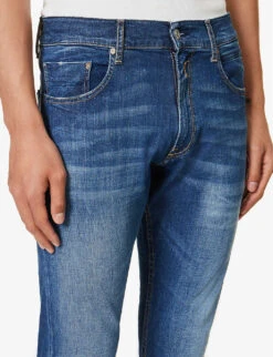 Replay Micky M Tapered-leg Regular-fit Stretch-denim Jeans -Gentlemen Style Shop R04186406 MEDIUMBLUE ALT04