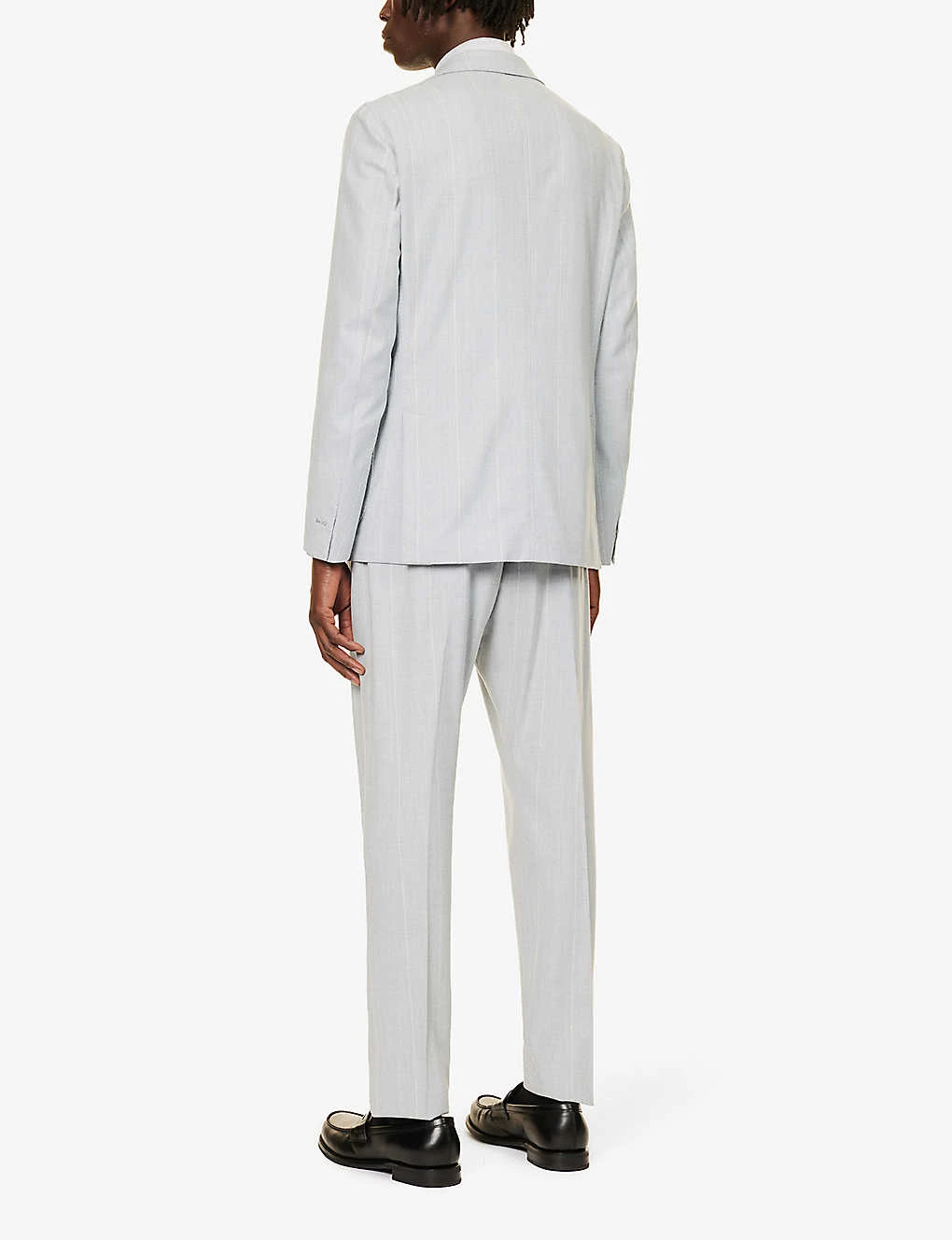 ELEVENTY Striped Drawstring-waistband Regular-fit Wool Suit 6 ELEVENTY Striped Drawstring-waistband Regular-fit Wool Suit - Image 4