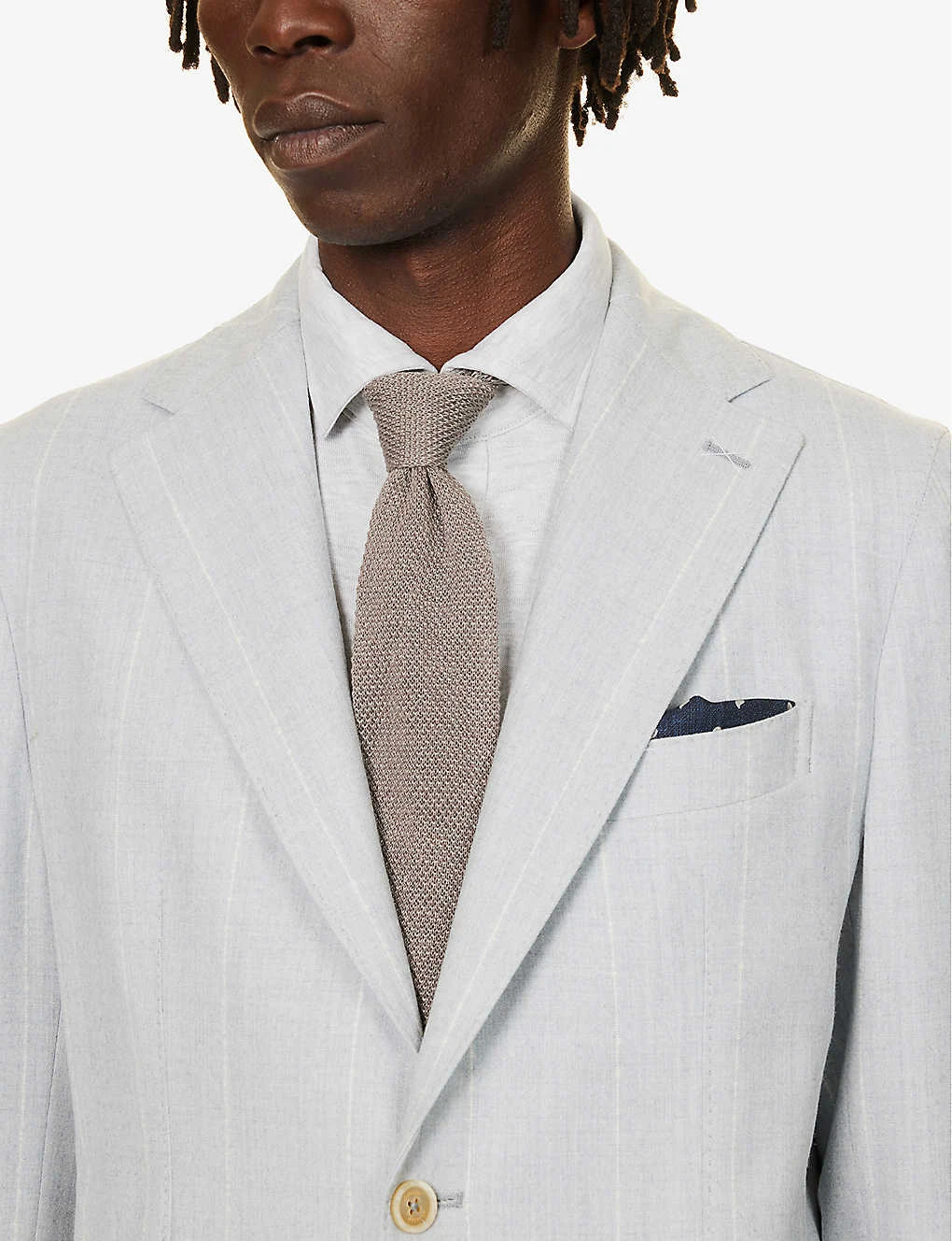 ELEVENTY Striped Drawstring-waistband Regular-fit Wool Suit 7 ELEVENTY Striped Drawstring-waistband Regular-fit Wool Suit - Image 5