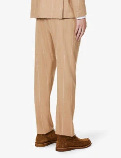 ELEVENTY Regular-fit Drawstring-waistband Wool Suit 13 ELEVENTY Regular-fit Drawstring-waistband Wool Suit -Gentlemen Style Shop R04187218 CAMEL ALT04