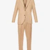 ELEVENTY Regular-fit Drawstring-waistband Wool Suit 1 ELEVENTY Regular-fit Drawstring-waistband Wool Suit -Gentlemen Style Shop R04187218 CAMEL M