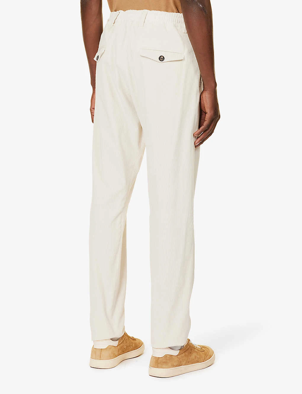 ELEVENTY Notched-lapel Drawstring-waistband Regular-fit Cotton-blend Suit 10 ELEVENTY Notched-lapel Drawstring-waistband Regular-fit Cotton-blend Suit - Image 8