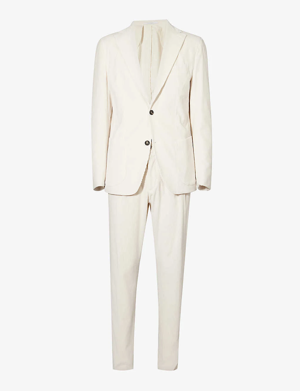 ELEVENTY Notched-lapel Drawstring-waistband Regular-fit Cotton-blend Suit 3 ELEVENTY Notched-lapel Drawstring-waistband Regular-fit Cotton-blend Suit