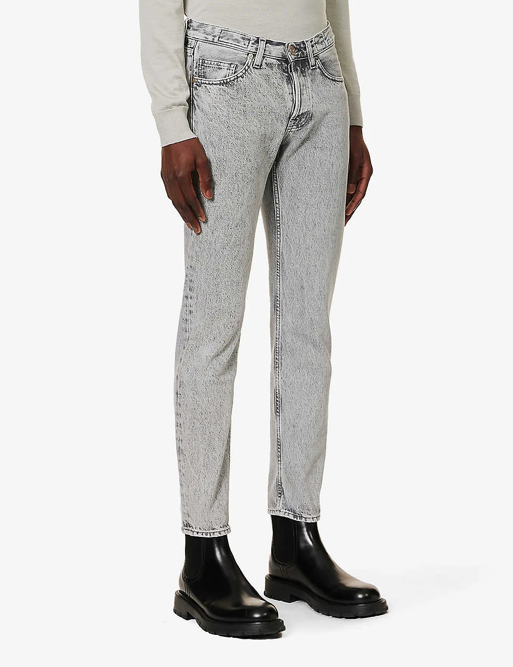 ELEVENTY Pocketed Belt-looped Slim-fit Jeans 5 ELEVENTY Pocketed Belt-looped Slim-fit Jeans - Image 3