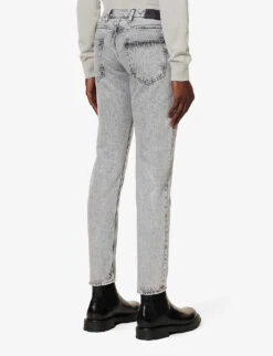 ELEVENTY Pocketed Belt-looped Slim-fit Jeans 12 ELEVENTY Pocketed Belt-looped Slim-fit Jeans -Gentlemen Style Shop R04187226 GREY ALT03