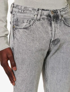 ELEVENTY Pocketed Belt-looped Slim-fit Jeans 14 ELEVENTY Pocketed Belt-looped Slim-fit Jeans -Gentlemen Style Shop R04187226 GREY ALT05