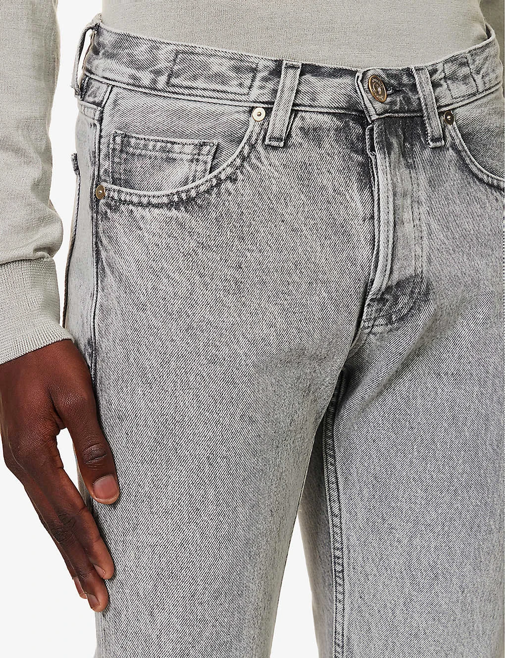 ELEVENTY Pocketed Belt-looped Slim-fit Jeans 8 ELEVENTY Pocketed Belt-looped Slim-fit Jeans - Image 6