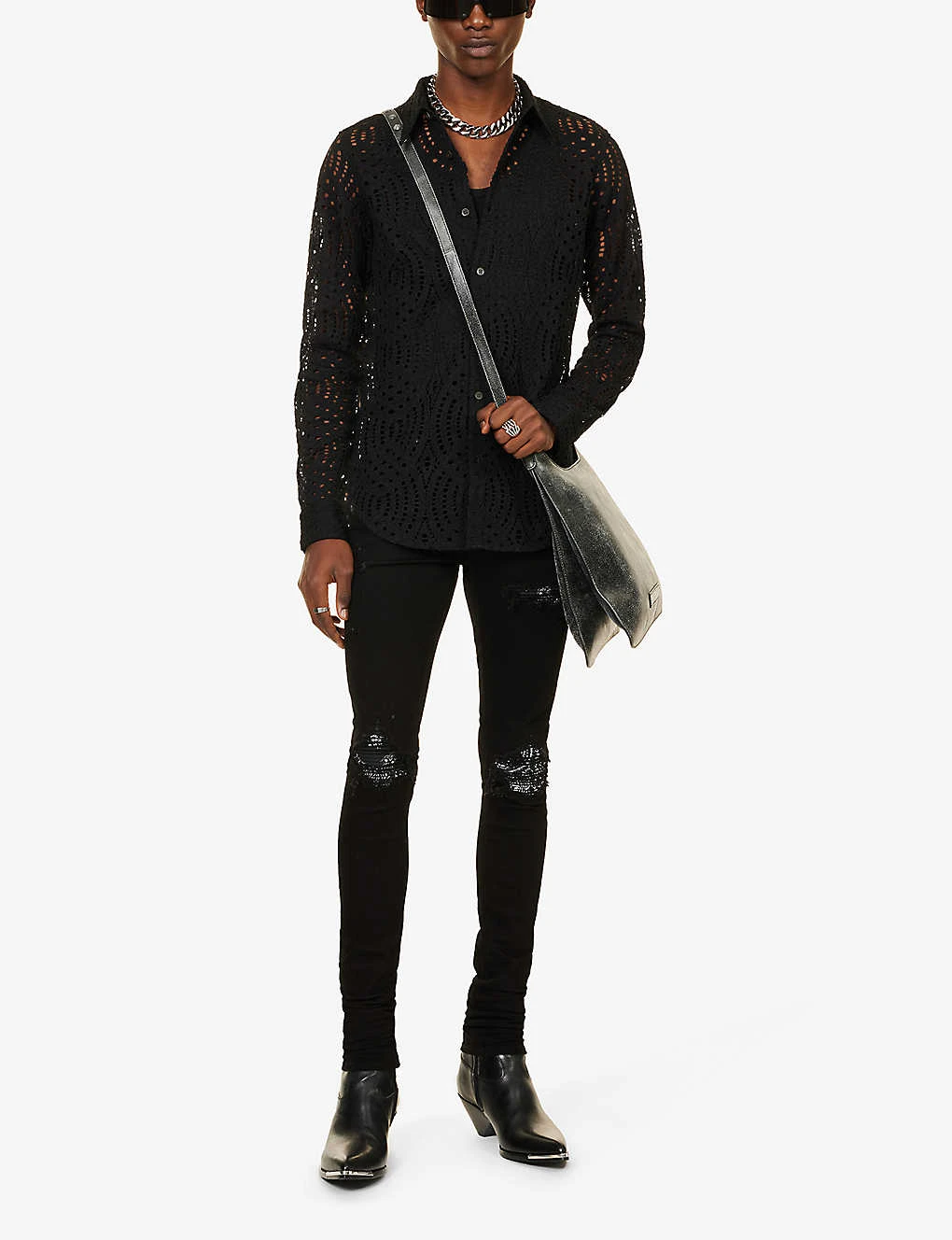 Amiri MX1 Bandana Distressed Straight-leg Jeans 4 Amiri MX1 Bandana Distressed Straight-leg Jeans - Image 2