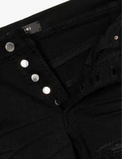 Amiri MX1 Bandana Distressed Straight-leg Jeans 15 Amiri MX1 Bandana Distressed Straight-leg Jeans -Gentlemen Style Shop R04188193 BLACK ALT06