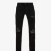 Amiri MX1 Bandana Distressed Straight-leg Jeans -Gentlemen Style Shop R04188193 BLACK M