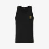 Versace Medusa Logo-print Stretch-cotton Top 2 Versace Medusa Logo-print Stretch-cotton Top -Gentlemen Style Shop R04188859 BLACK M