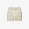 Versace Brand-typography Slip-pocket Regular-fit Swim Shorts -Gentlemen Style Shop R04188861 SUMMERSKYBLUEGOLD M