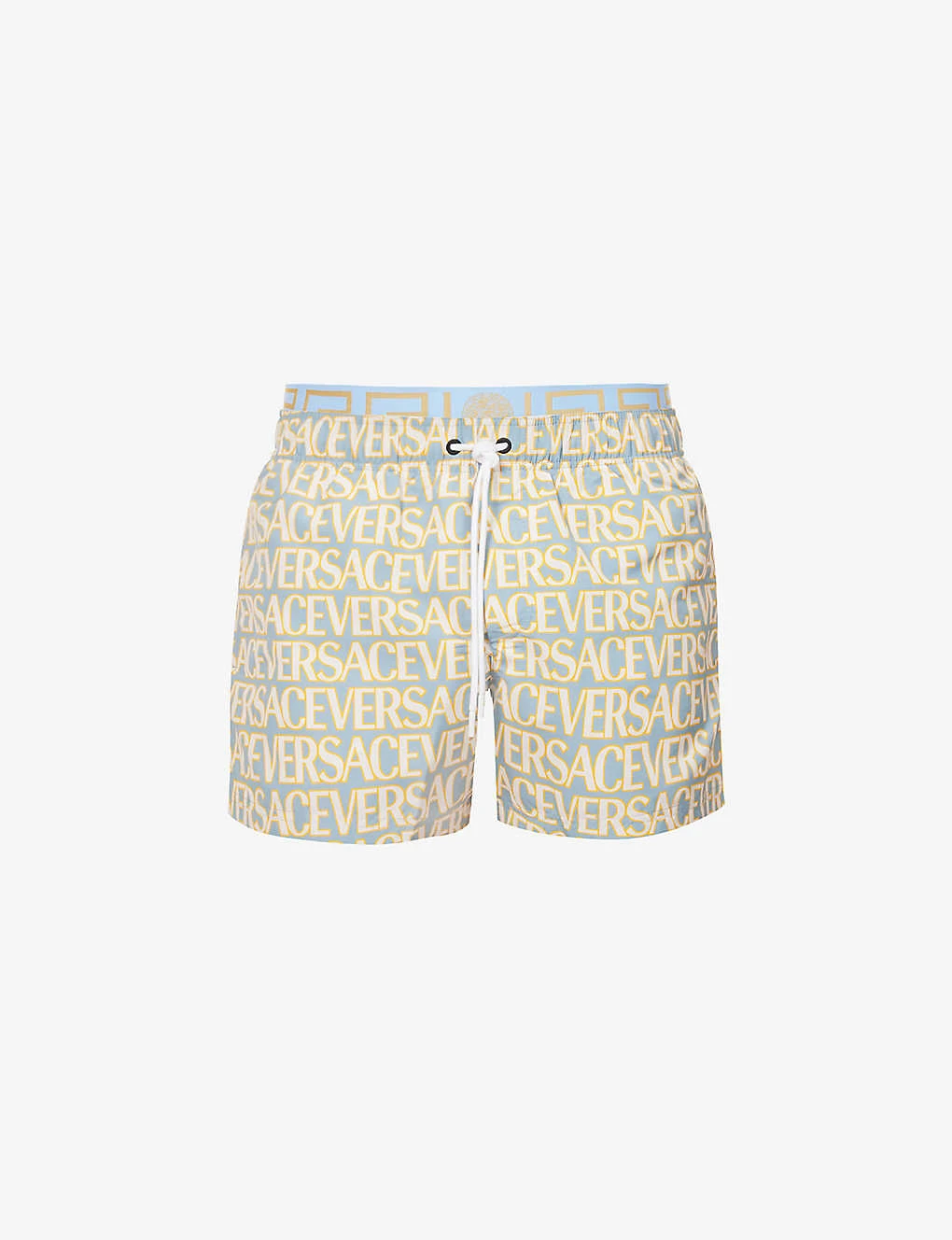 Versace Brand-typography Slip-pocket Regular-fit Swim Shorts 3 Versace Brand-typography Slip-pocket Regular-fit Swim Shorts