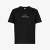 Logo-embroidered Short-sleeve Cotton-jersey T-shirt -Gentlemen Style Shop R04189381 BLACK M