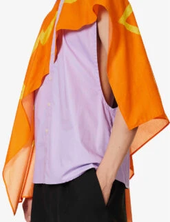 Art Asymmetric-panel Regular-fit Cotton-poplin Shirt -Gentlemen Style Shop R04190818 LAVENDER ALT04