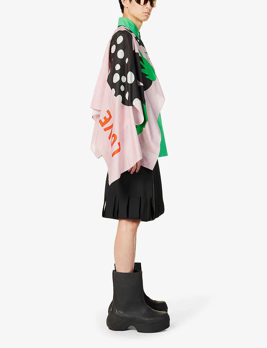 Painting Asymmetric-panel Regular-fit Cotton-poplin Shirt 4 Painting Asymmetric-panel Regular-fit Cotton-poplin Shirt - Image 2