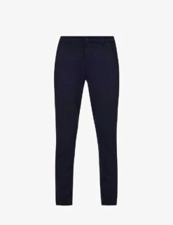 7 For All Mankind Brand-patch Belt-loop Regular-fit Stretch-denim Jeans