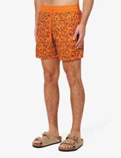 Vilebrequin Graphic-pattern Slip-pocket Recycled-polyamide Swim Shorts -Gentlemen Style Shop R04193703 CAROTTE ALT02