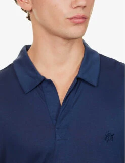 Vilebrequin Pirinol Brand-embroidered Regular-fit Jersey Polo Shirt -Gentlemen Style Shop R04193705 BLEUMARINE ALT04