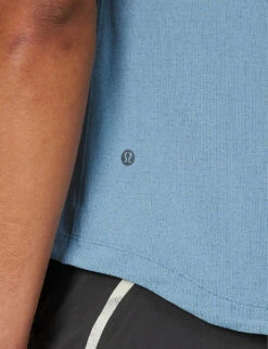Lululemon License To Train Scoop-neck Stretch Recycled-polyester-blend Top -Gentlemen Style Shop R04194030 UTILITYBLUE ALT04