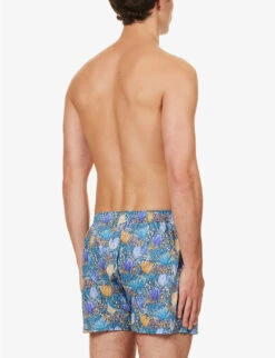 Sunspel Floral-print Cotton-poplin Boxers -Gentlemen Style Shop R04194500 LIBERTYTULIP ALT02