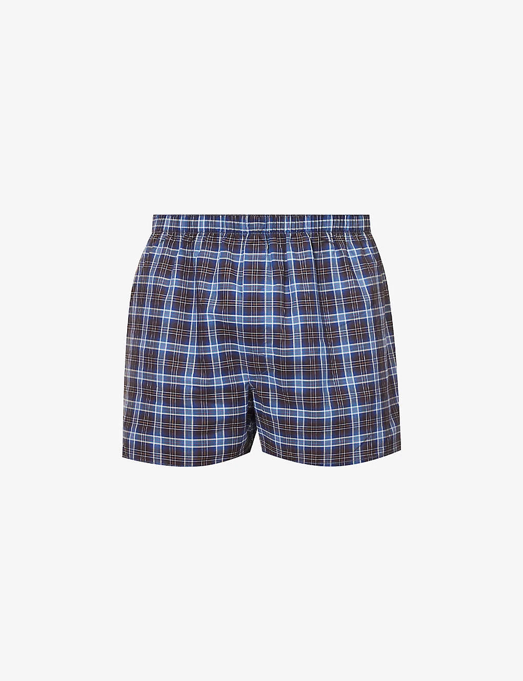 Sunspel Check-print Cotton-poplin Boxers 3 Sunspel Check-print Cotton-poplin Boxers