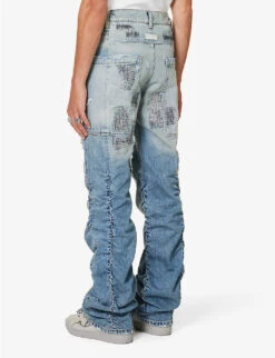 Straight-leg Mid-rise Distressed Jeans -Gentlemen Style Shop R04194906 REPAIRDENIM ALT03