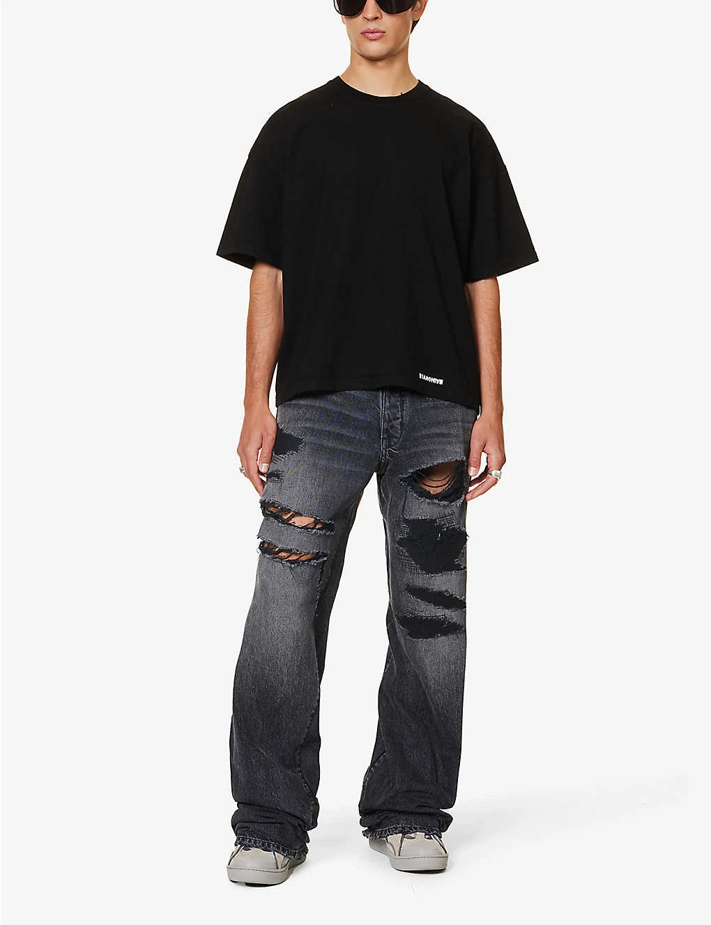 Distressed Wide-leg Mid-rise Jeans 4 Distressed Wide-leg Mid-rise Jeans - Image 2