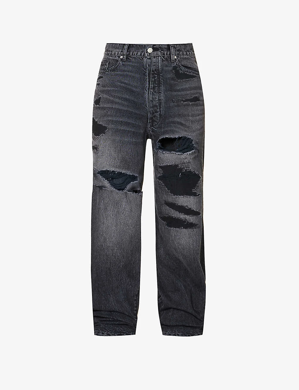 Distressed Wide-leg Mid-rise Jeans 3 Distressed Wide-leg Mid-rise Jeans