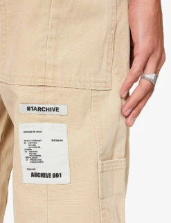 Wide-leg Mid-rise Cotton-canvas Trousers -Gentlemen Style Shop R04194911 CANVASKHAKI ALT04