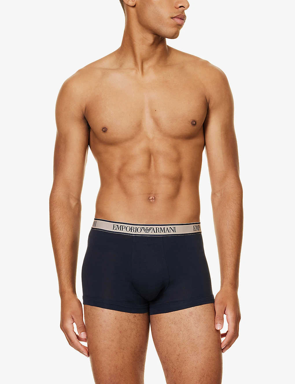 Emporio Armani Branded Pack Of Three Stretch-cotton Trunks 4 Emporio Armani Branded Pack Of Three Stretch-cotton Trunks - Image 2