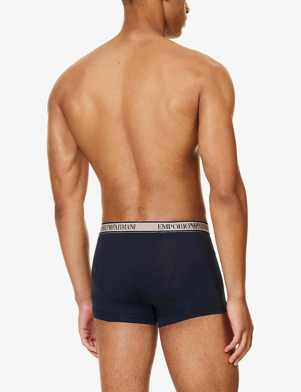 Emporio Armani Branded Pack Of Three Stretch-cotton Trunks 5 Emporio Armani Branded Pack Of Three Stretch-cotton Trunks - Image 3