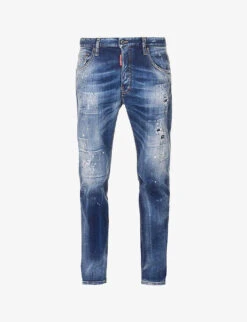 DSQUARED2 Skater Slim-fit Tapered-leg Stretch-denim Jeans