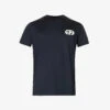 Emporio Armani Logo-embroidered Crewneck Jersey T-shirt -Gentlemen Style Shop R04196965 BLUNAVY M